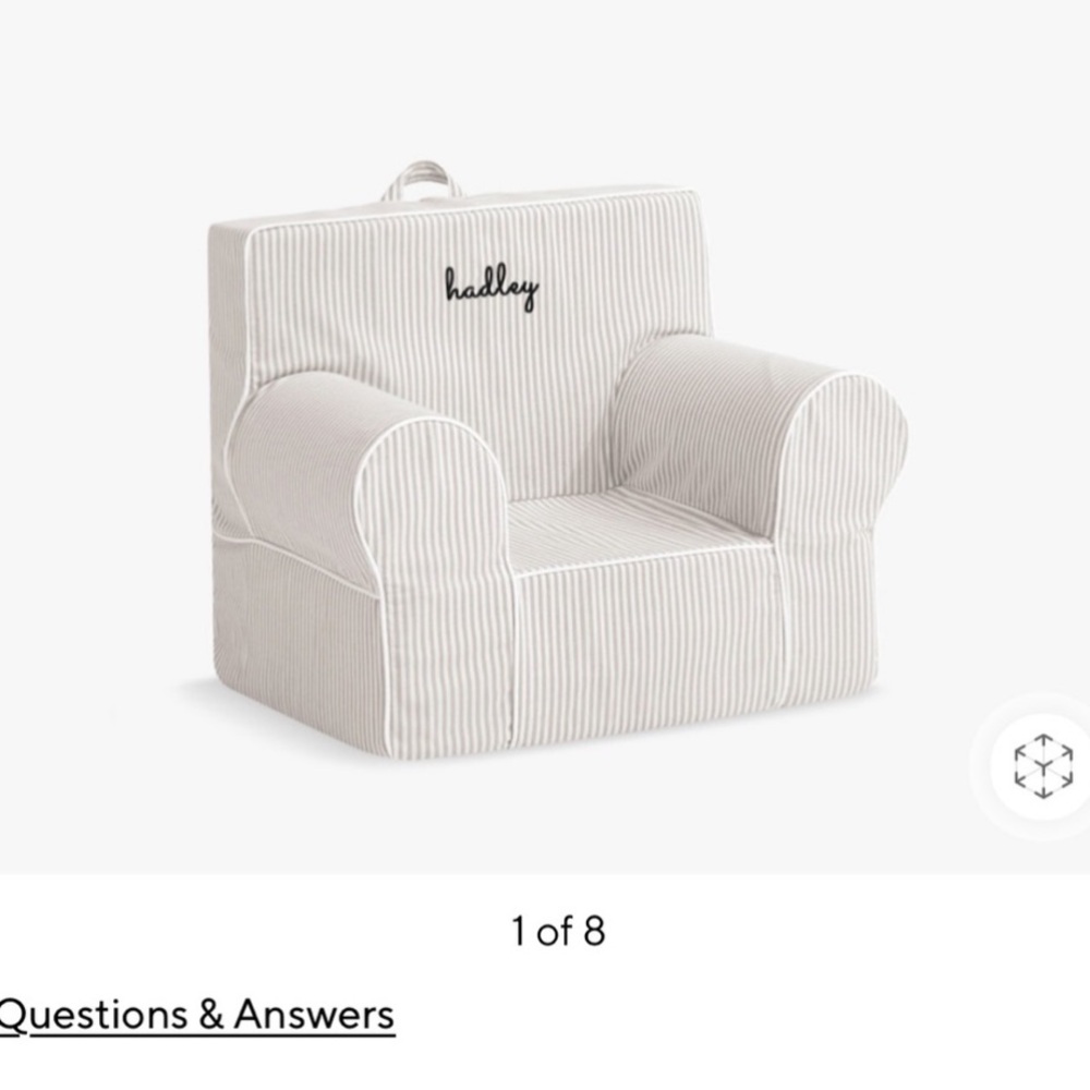 Pottery barn my first anywhere chair- cover only